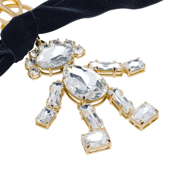 Miu Miu Accessories - MIU MIU Crystal Key Trick Chain Ring Bag Charm New